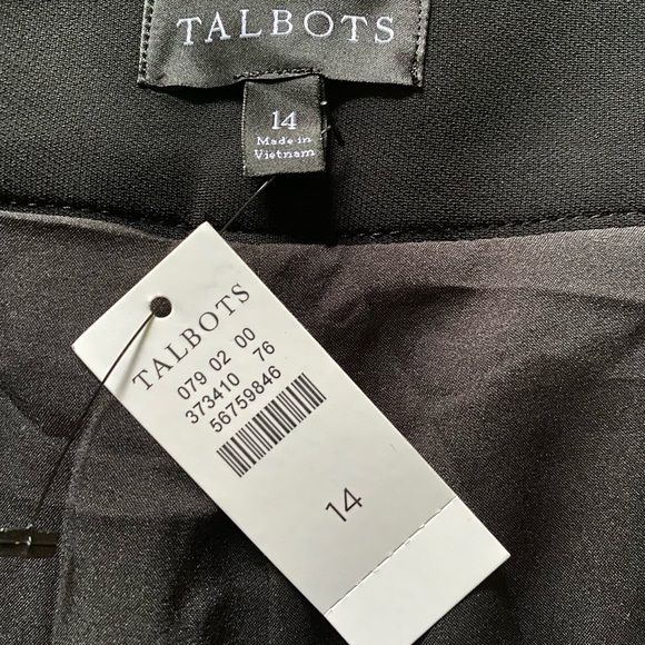 NWT‎ Talbots Women's Black Dress Pants Size 14 - Picture 6 of 7